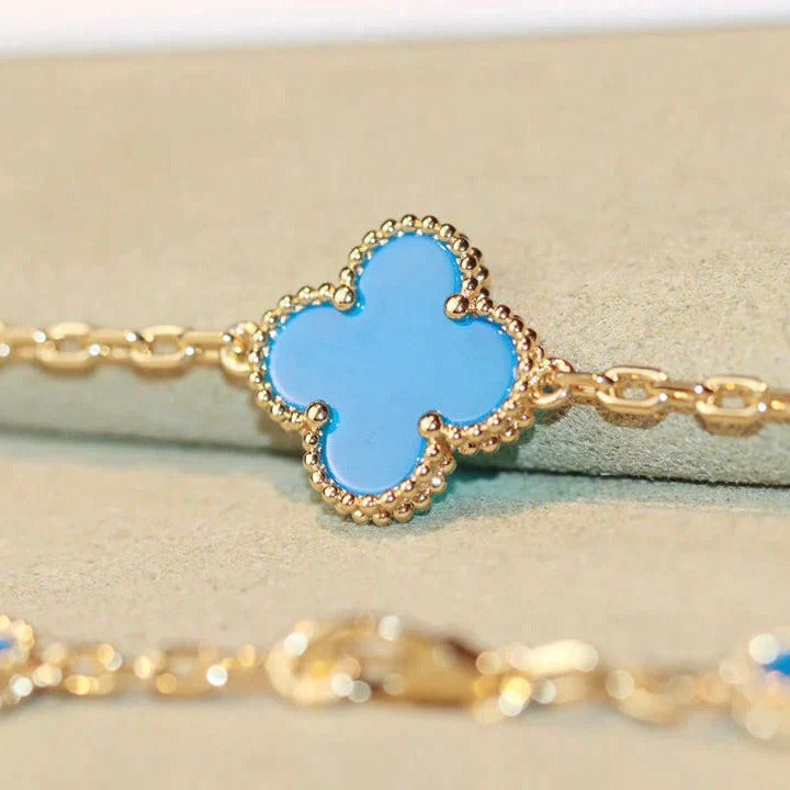 [Regalia jewelry]CLOVER 20 MOTIFS TURQUOISE GOLD