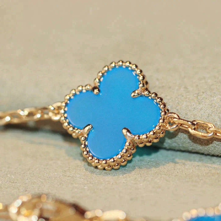 [Regalia jewelry]CLOVER 20 MOTIFS TURQUOISE GOLD