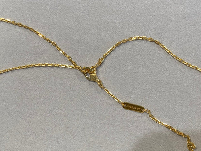 [Regalia jewelry]CLOVER 25MM NECKLACE GOLD CARNELIAN