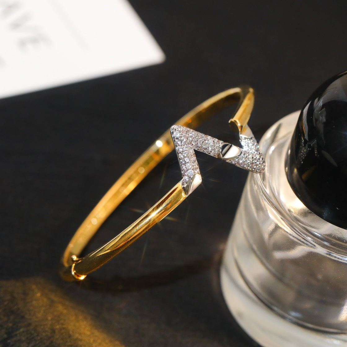 [Regalia jewelry]VOLTE UPSITE DOWN GOLD DIAMOND BRACELET