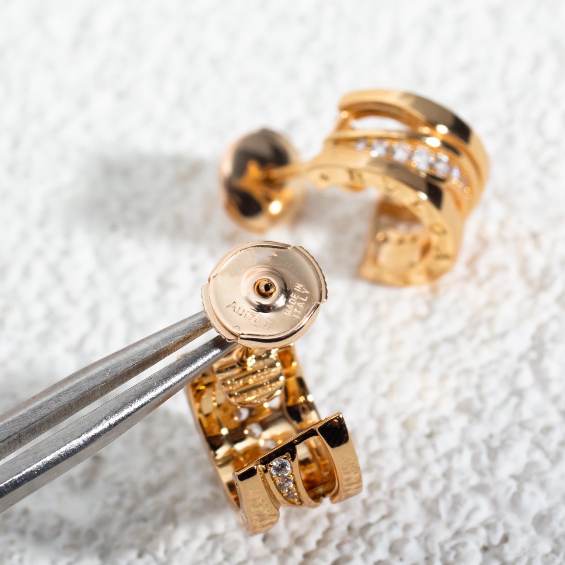 [Regalia jewelry]ZERO 1 PINK GOLD DIAMONDS EARRINGS