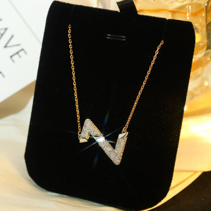 [Regalia jewelry]VOLT SILVER DIAMOND PEDANT NECKLACE