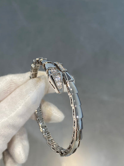 [Regalia jewelry]SERPENTI BRACELET DIAMONDS SILVER