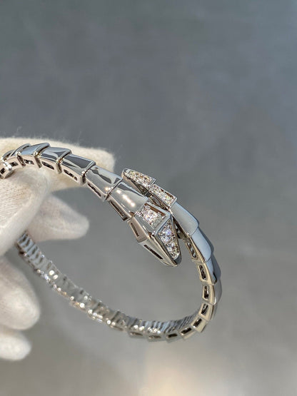 [Regalia jewelry]SERPENTI BRACELET DIAMONDS SILVER