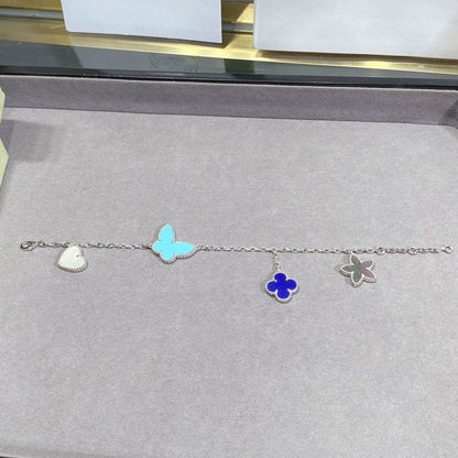 [Regalia jewelry]LUCKY SPRING SILVER BRACELET 4 MOTIF