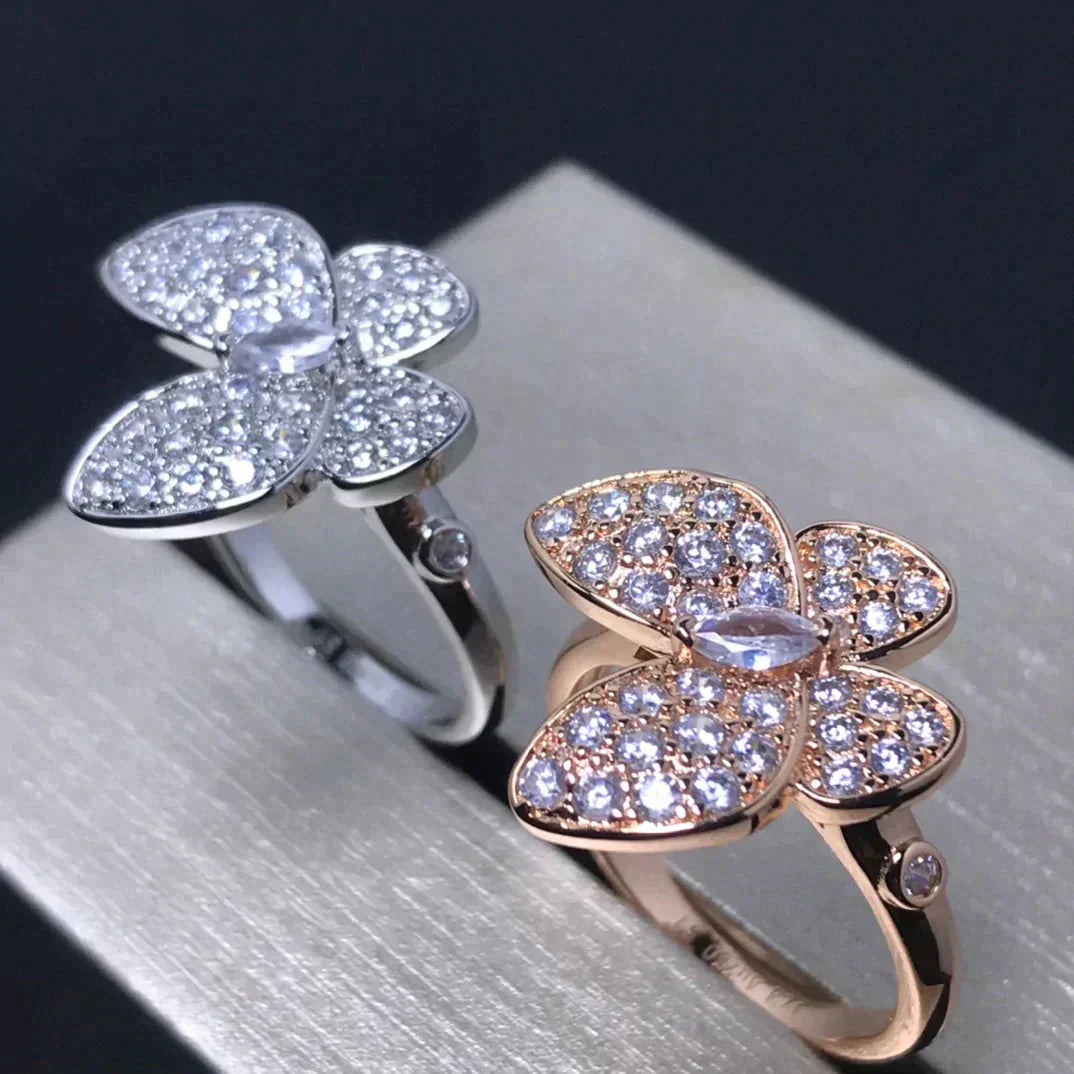 [Regalia jewelry]BUTTERFLY PINK GOLD DIAMOND RING