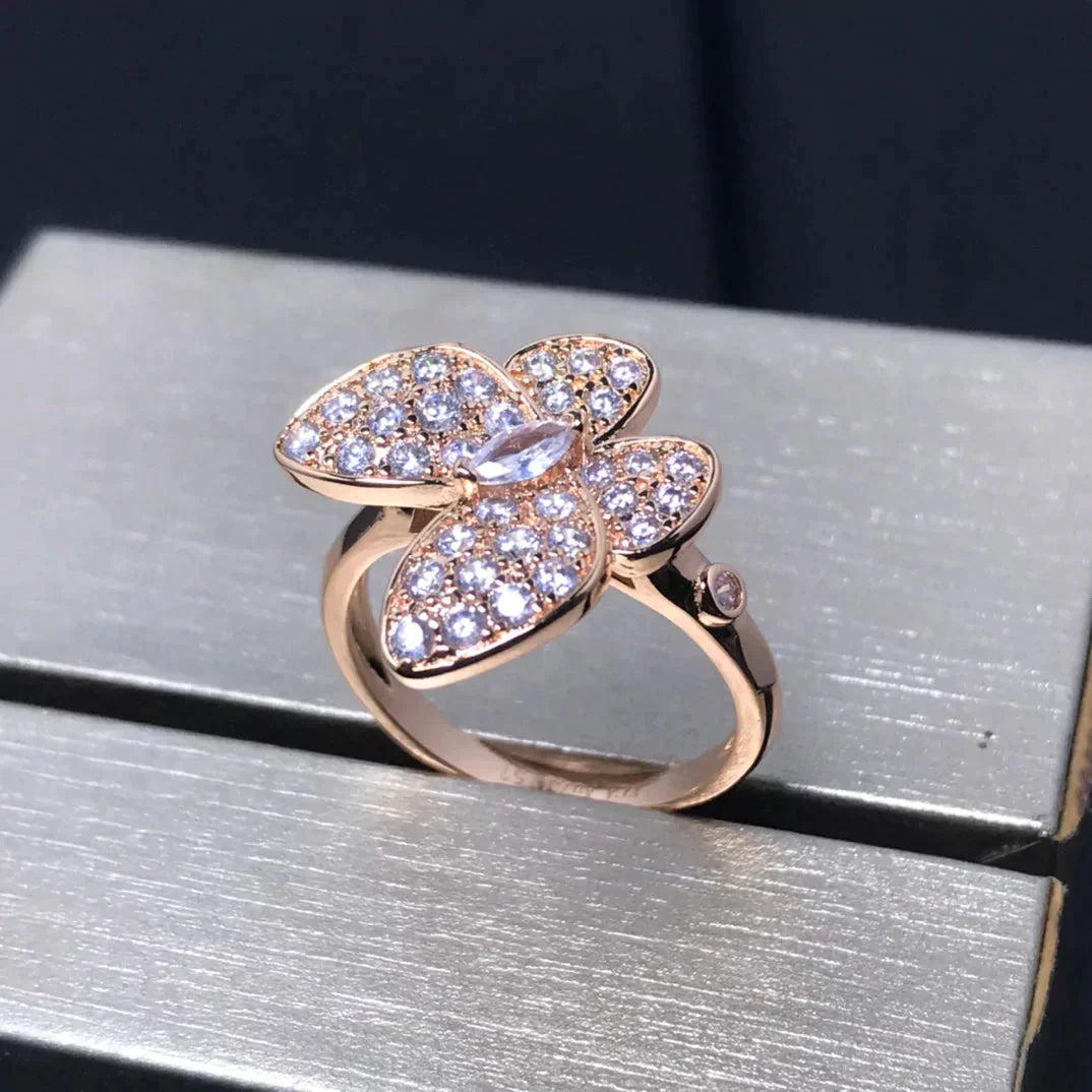 [Regalia jewelry]BUTTERFLY PINK GOLD DIAMOND RING