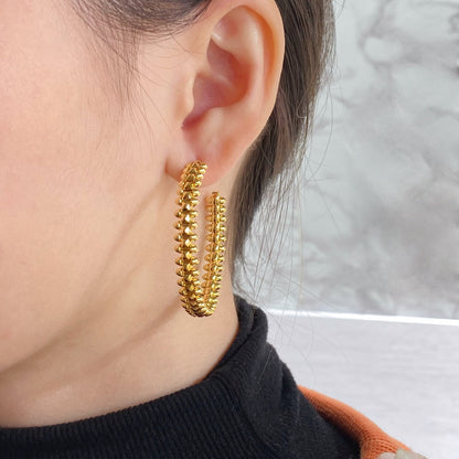 [Regalia jewelry]CLASH HOOP EARRINGS