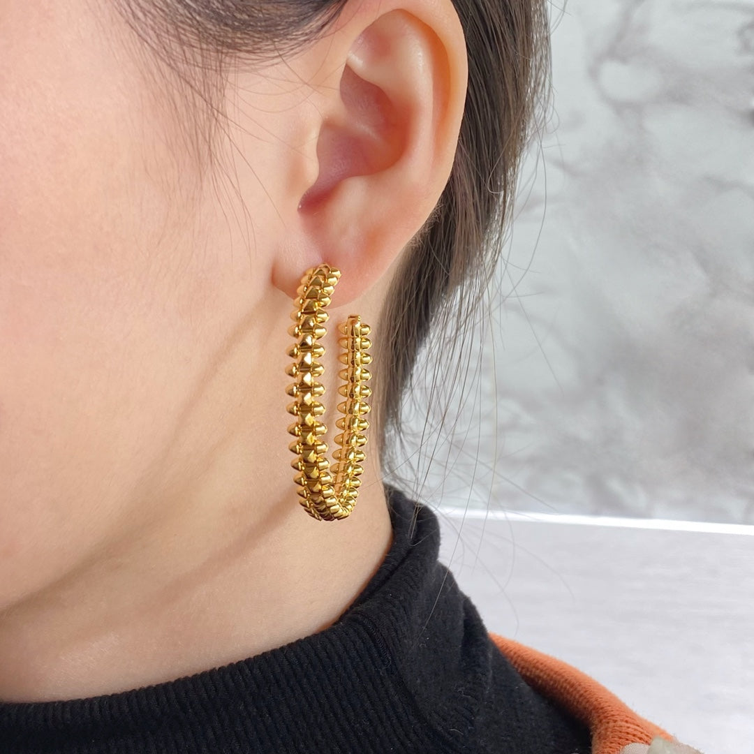 [Regalia jewelry]CLASH LARGE HOOP EARRINGS