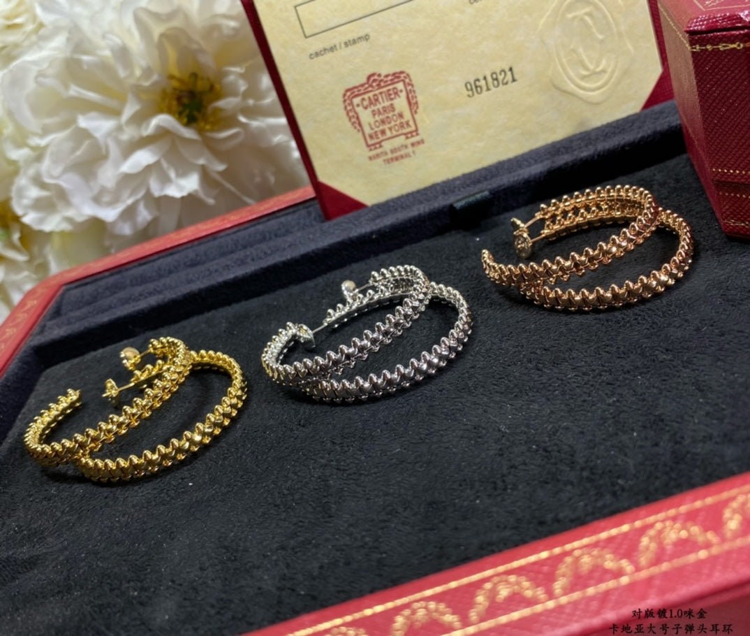 [Regalia jewelry]CLASH LARGE HOOP EARRINGS