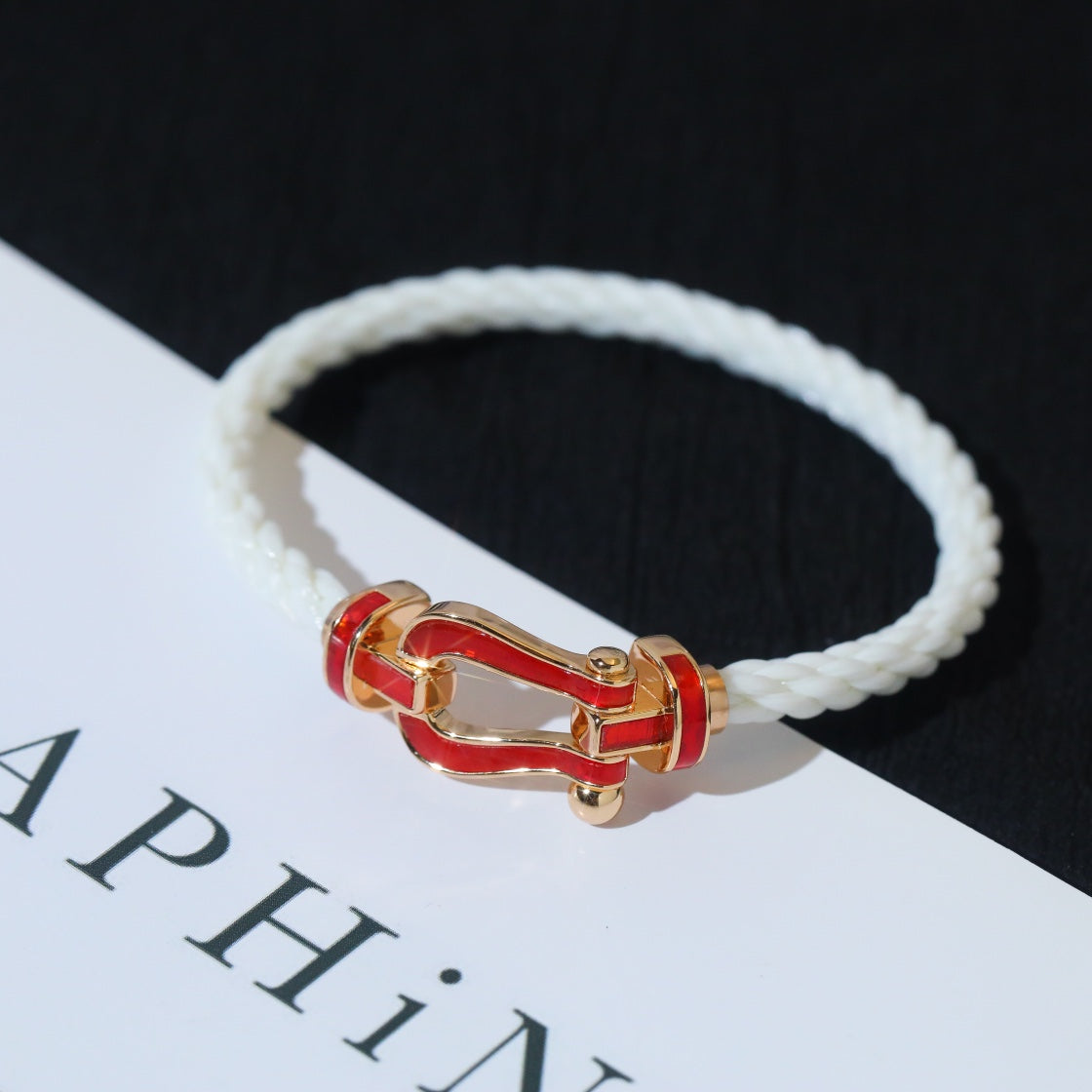 [Regalia jewelry]FORCE 10 WHITE TEXTILE DIAMOND PAVED