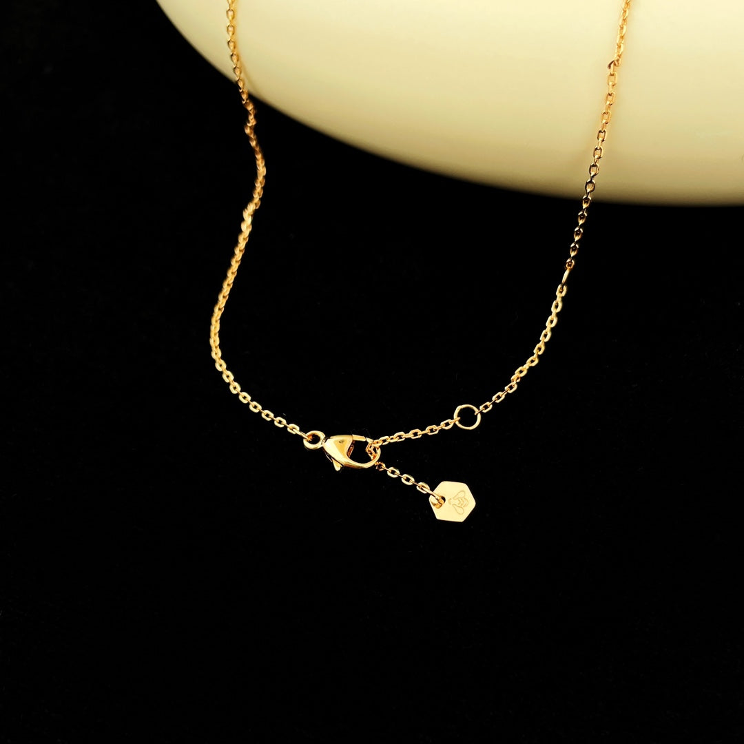 [Regalia jewelry]BEE MINI PEDANT DIAMOND NECKLACE