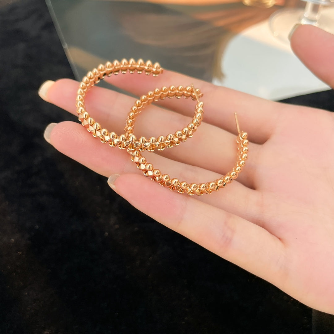 [Regalia jewelry]CLASH HOOP EARRINGS