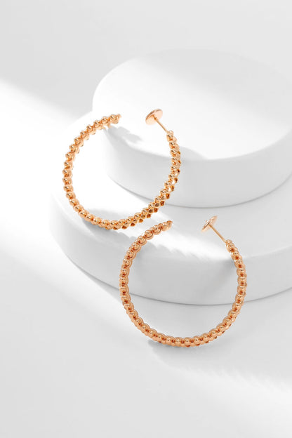 [Regalia jewelry]CLASH HOOP EARRINGS