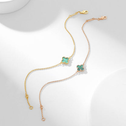 [Regalia jewelry]CLOVER BRACELET MALACHITE 1 MOTIF