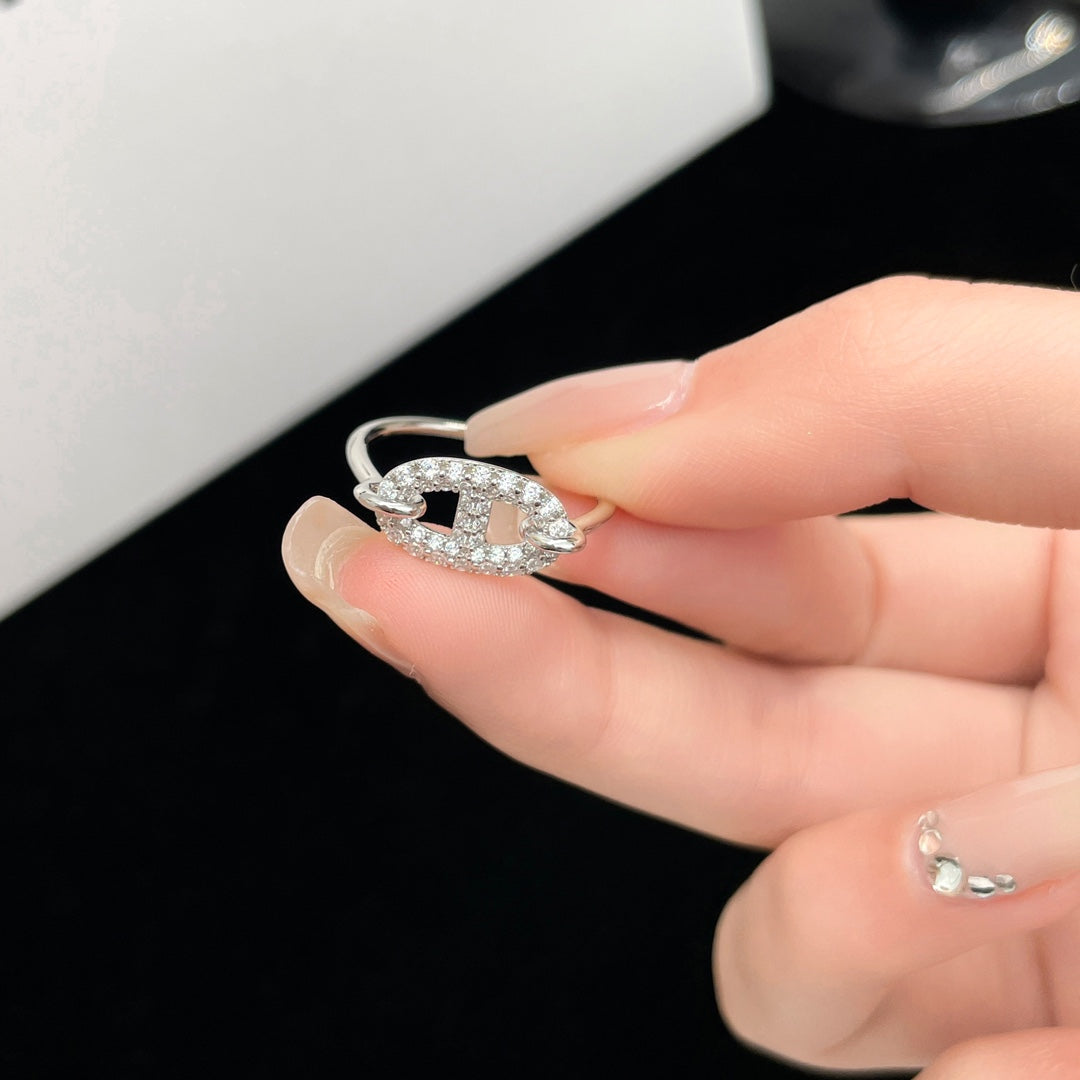 [Regalia jewelry]RONDE SMALL SILVER DIAMOND RING