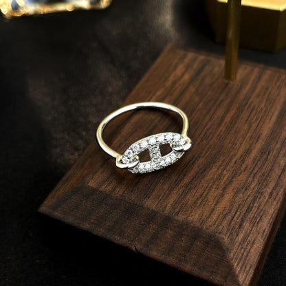 [Regalia jewelry]RONDE SMALL SILVER DIAMOND RING