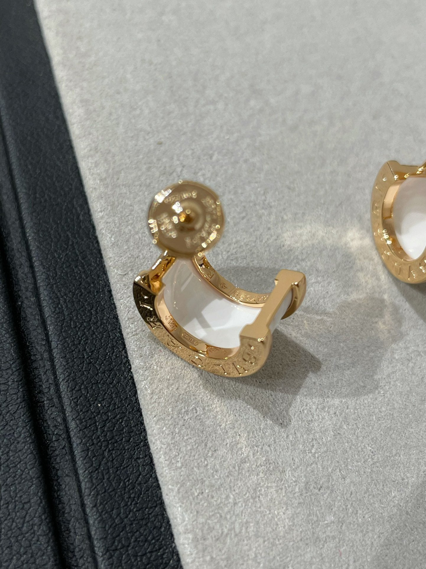 [Regalia jewelry]ZERO 1 PINK GOLD CERAMIC EARRINGS