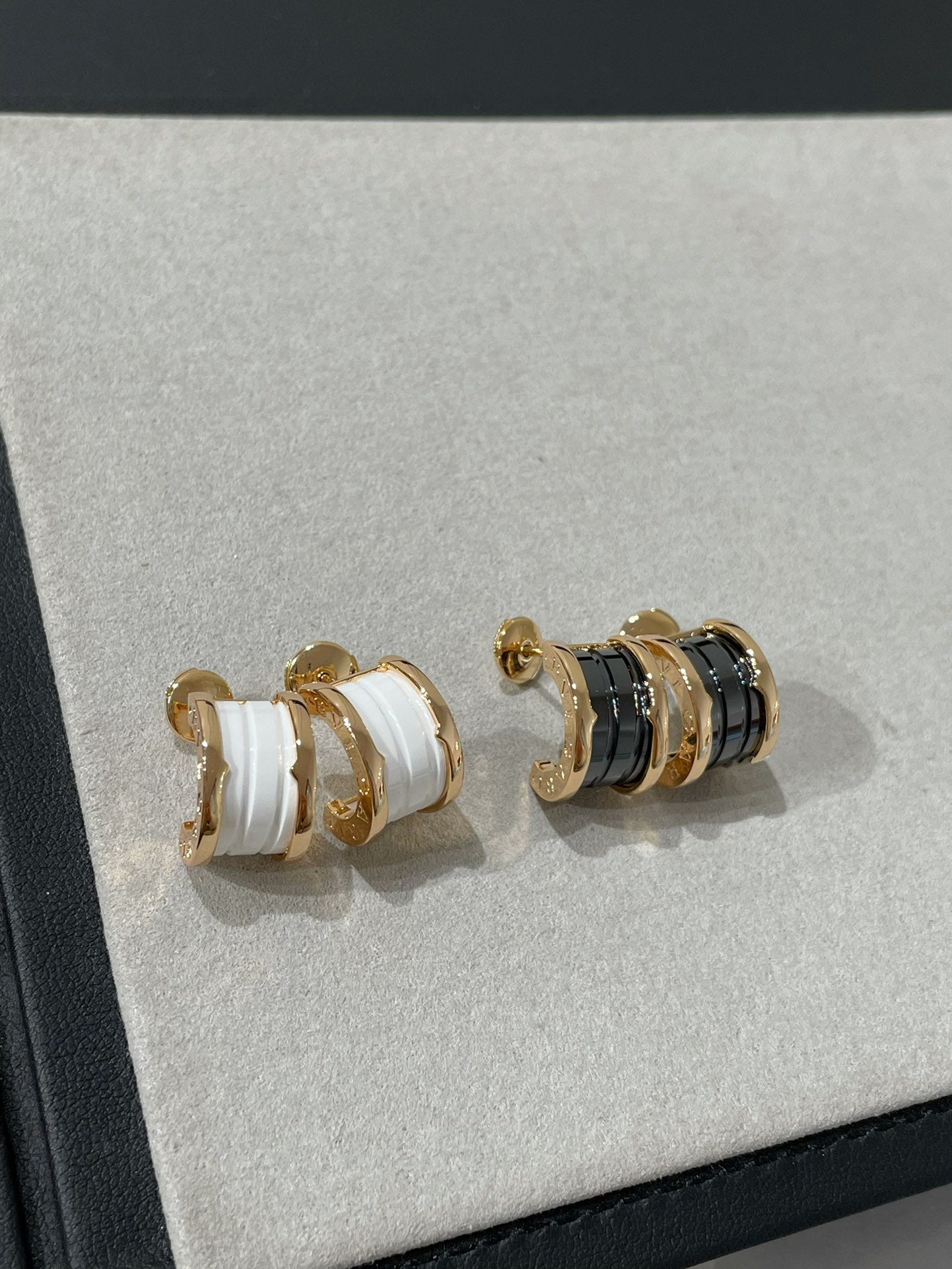 [Regalia jewelry]ZERO 1 PINK GOLD CERAMIC EARRINGS