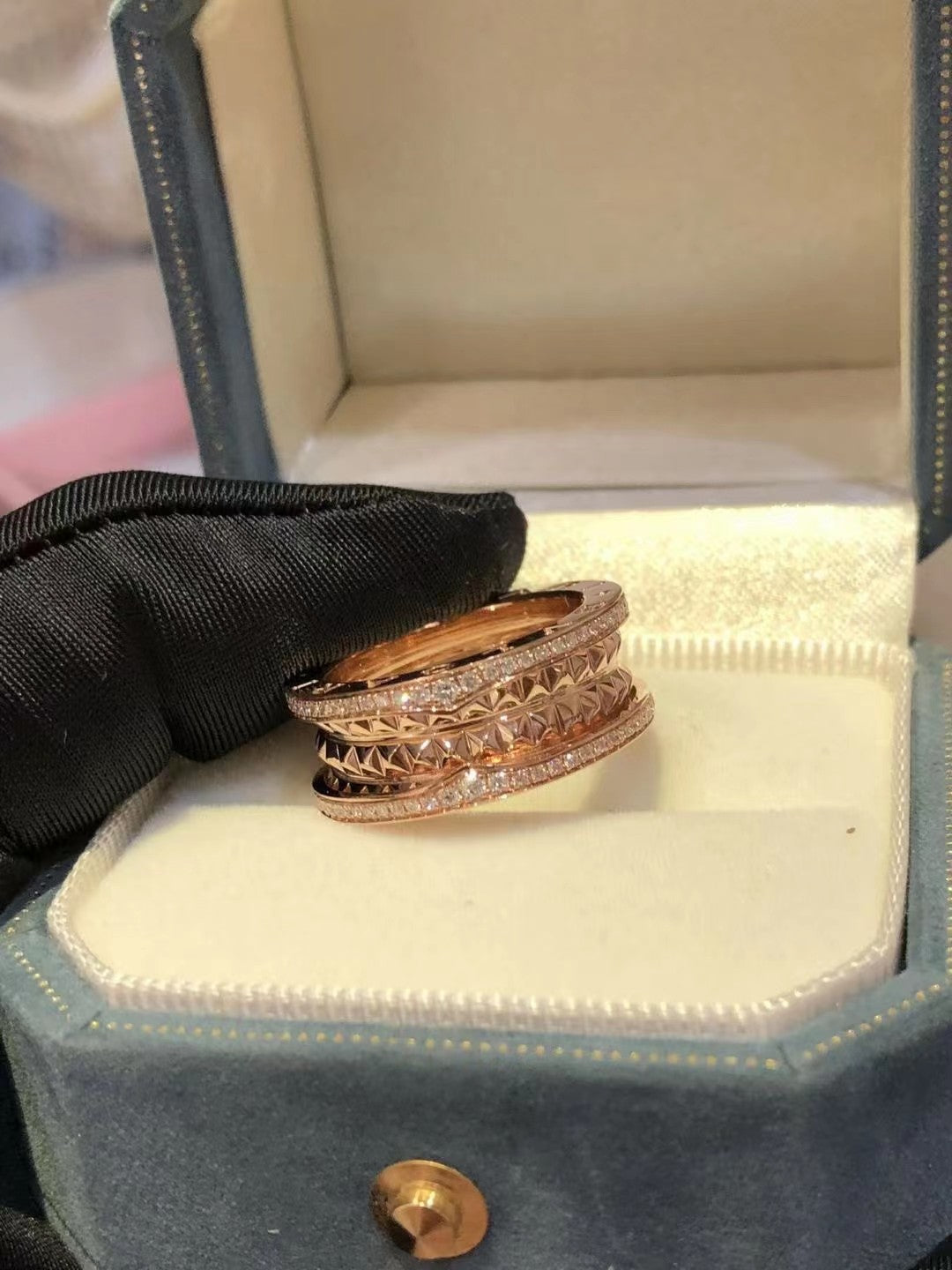 [Regalia jewelry]ZERO 1 ROCK DIAMOND PINK GOLD