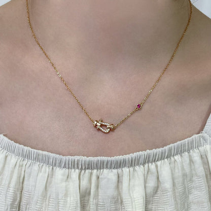 [Regalia jewelry]FORCE 10 DIAMOND PINK GOLD NECKLACE