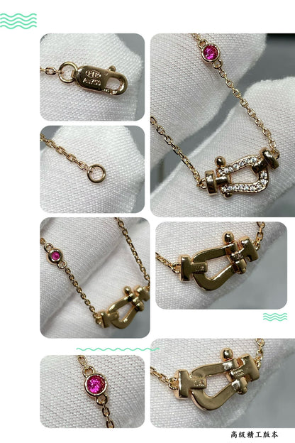 [Regalia jewelry]FORCE 10 DIAMOND PINK GOLD NECKLACE