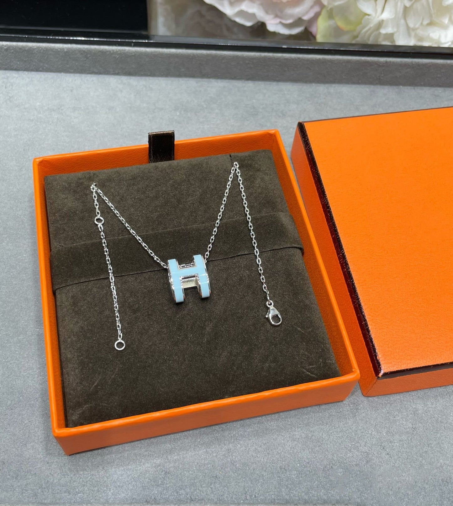 [Regalia jewelry]POP H SKY BLUE NECKLACE