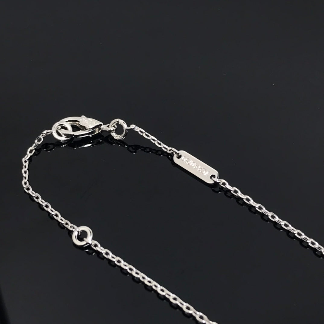 [Regalia jewelry]CLOVER PIETERSITE SILVER LONG NECKLACE