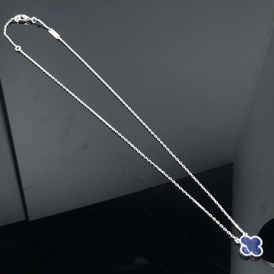 [Regalia jewelry]CLOVER PIETERSITE SILVER LONG NECKLACE