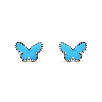 [Regalia jewelry]BUTTERFLY TURQUOISE EARRINGS SILVER