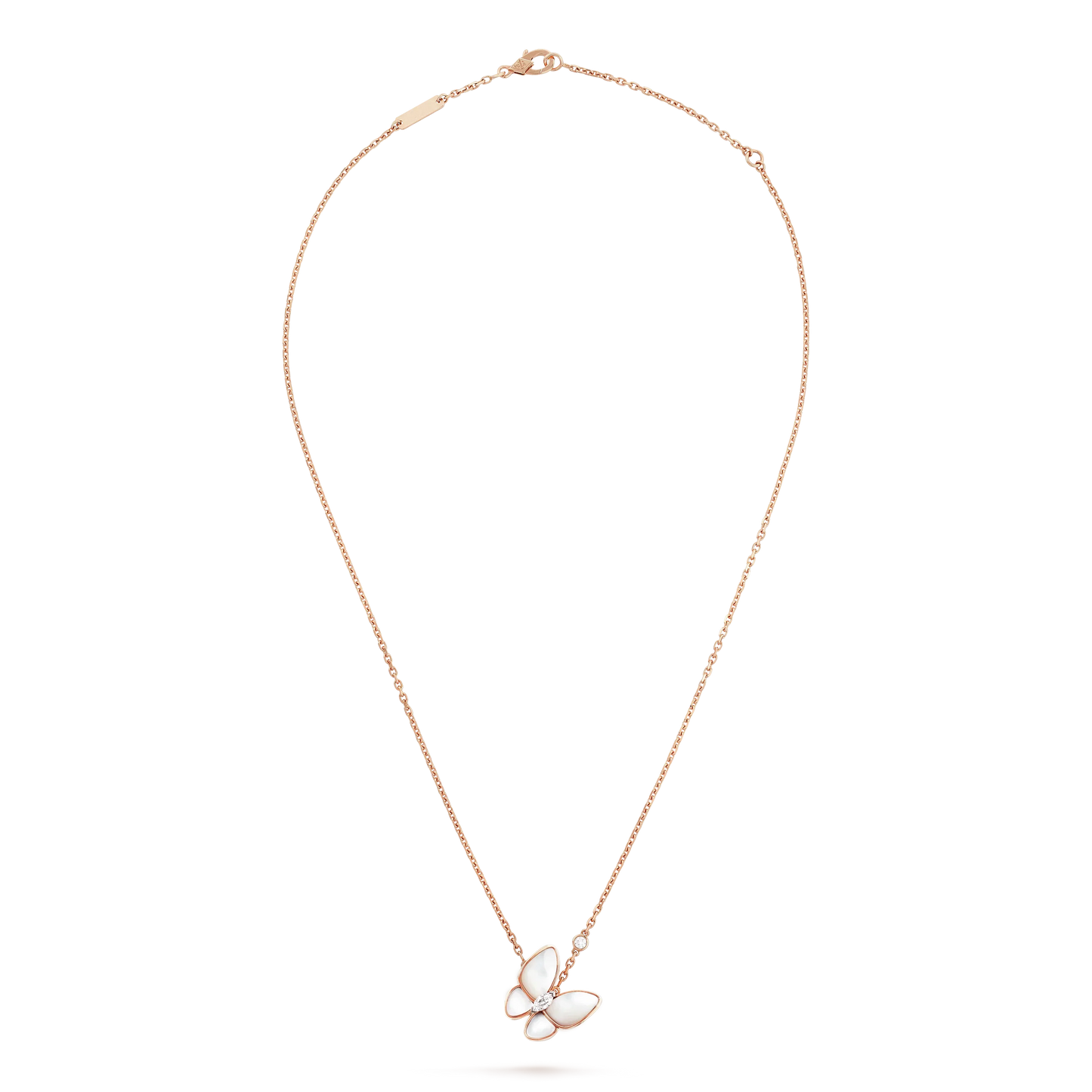 [Regalia jewelry]BUTTERFLY MOP DIAMOND NECKLACE