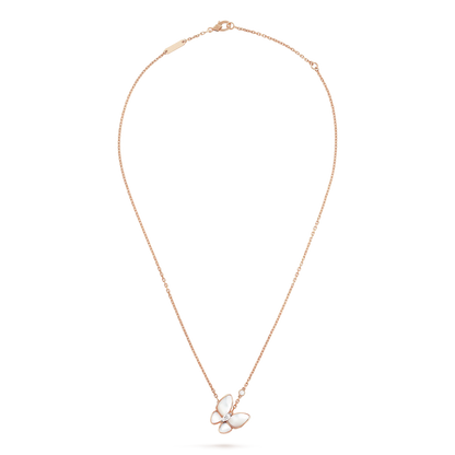 [Regalia jewelry]BUTTERFLY MOP DIAMOND NECKLACE