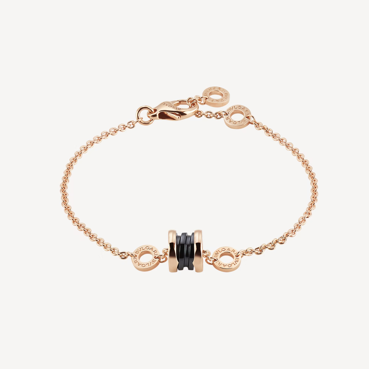 [Regalia jewelry]ZERO 1 SOFT PINK GOLD AND BLACK CERAMIC BRACELET