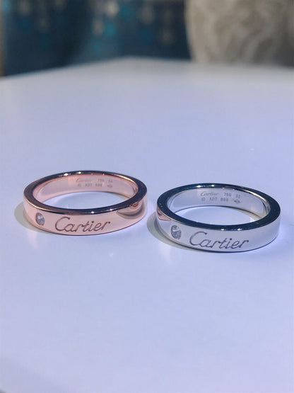 [Regalia jewelry]C PLATINUM 1 DIAMOND RING