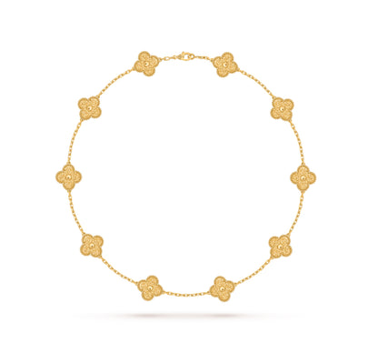 [Regalia jewelry]CLOVERS THE 10-MOTIFS NECKLACE