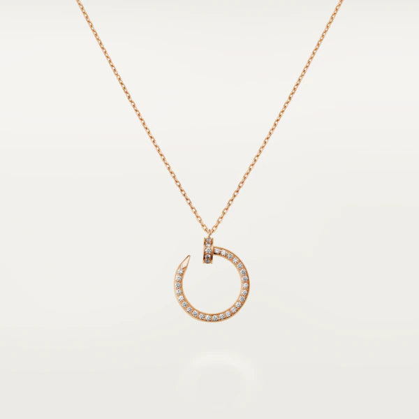 [Regalia jewelry]JUSTE NECKLACE PINK GOLD DIAMONDS