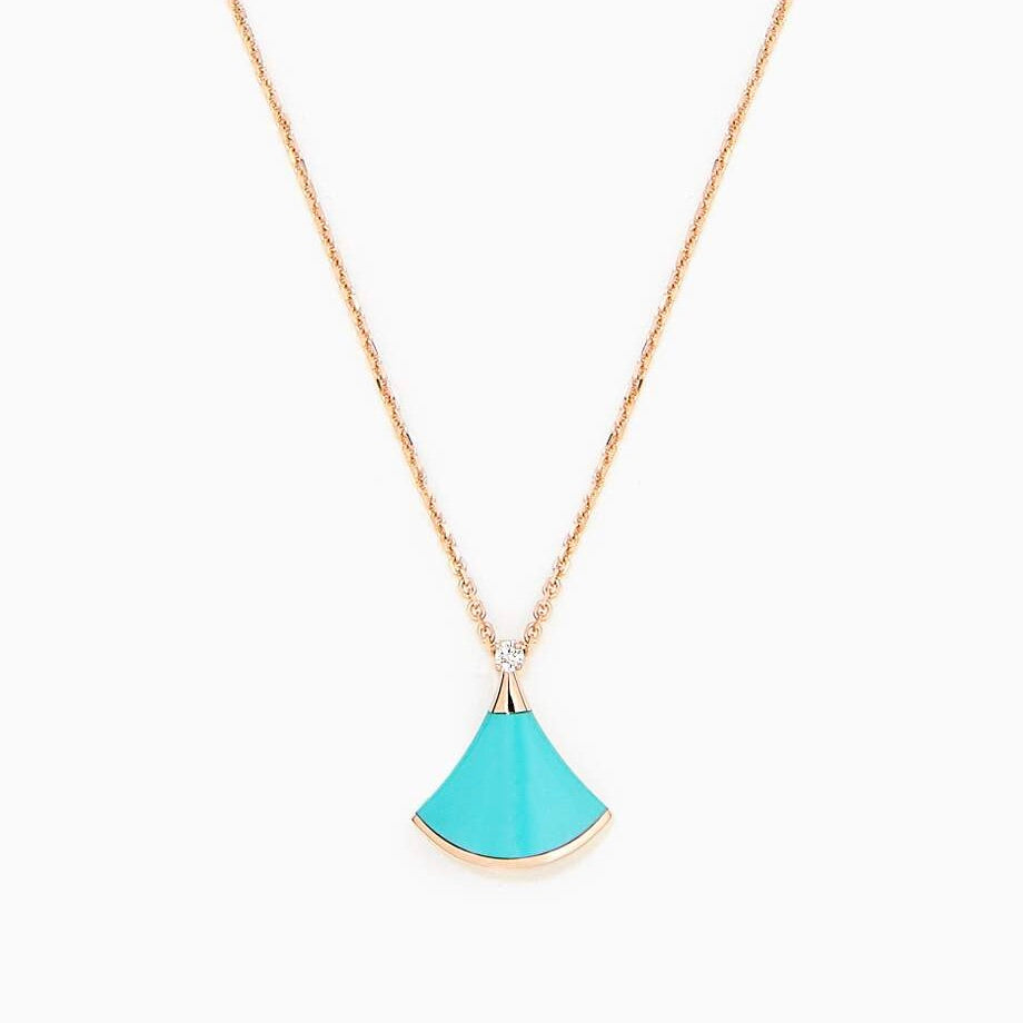 [Regalia jewelry]DREAM NECKLACE TURQUOISE PINK GOLD