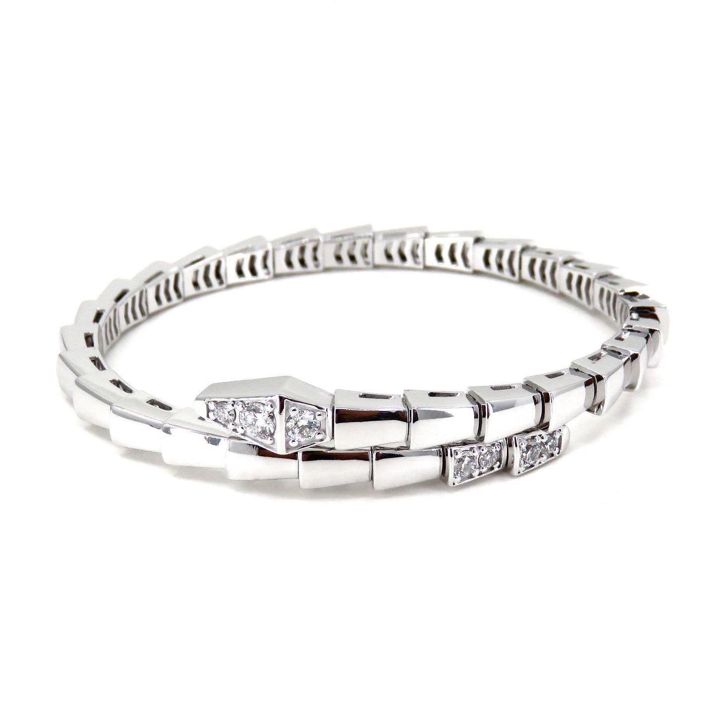 [Regalia jewelry]SERPENTI BRACELET DIAMONDS SILVER