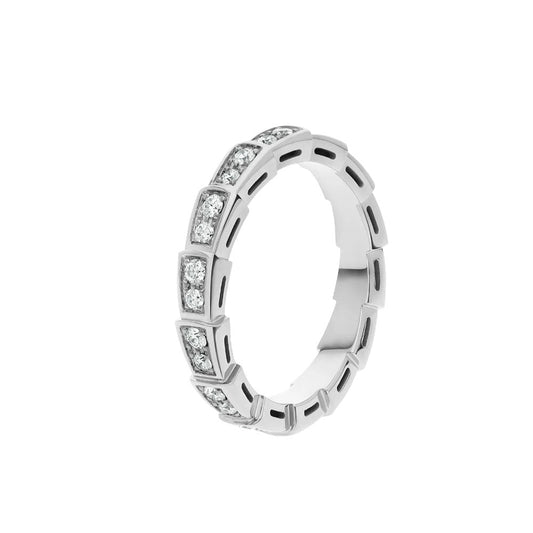 [Regalia jewelry]SERPENTI RING SILVER DIAMOND PAVED 3MM