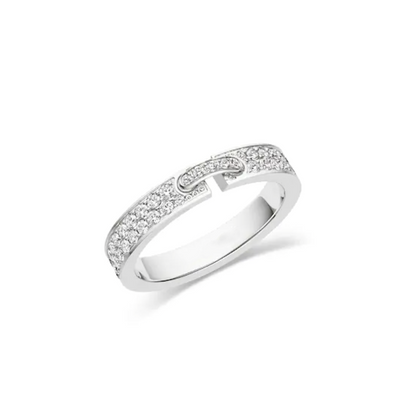 [Regalia jewelry]ALLIANCE LIENS VIDENCE PAVED DIAMOND 4MM RING