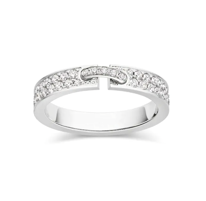 [Regalia jewelry]ALLIANCE LIENS VIDENCE PAVED DIAMOND 4MM RING