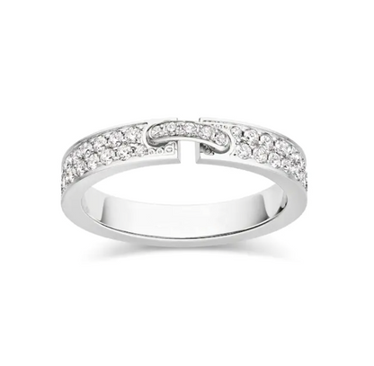 [Regalia jewelry]ALLIANCE LIENS VIDENCE PAVED DIAMOND 4MM RING
