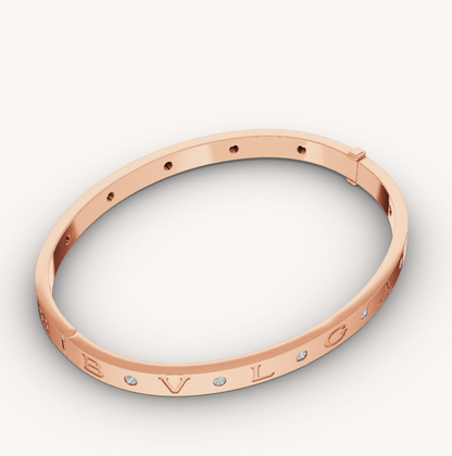[Regalia jewelry]ZERO 1 PINK GOLD 12 DIAMONDS BRACELET