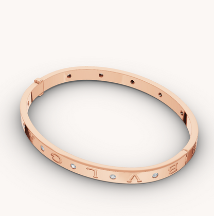 [Regalia jewelry]ZERO 1 PINK GOLD 12 DIAMONDS BRACELET