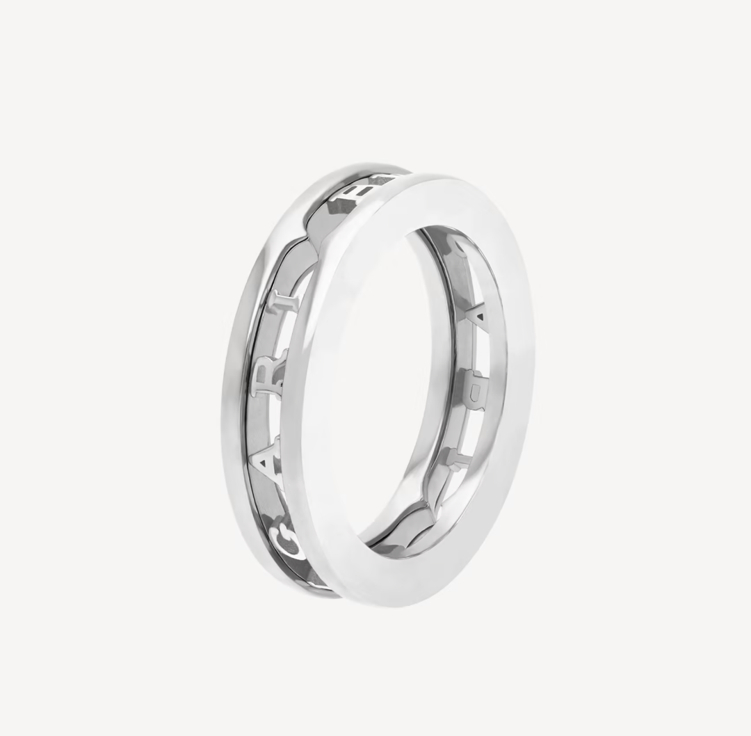 [Regalia jewelry]ZERO 1 ONE-BAND WITH OPENWORK LOGO SPIRAL RING