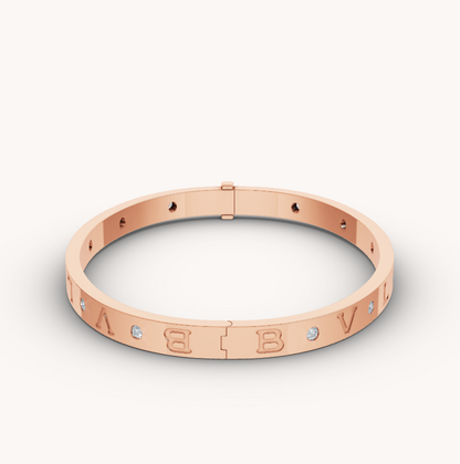 [Regalia jewelry]ZERO 1 PINK GOLD 12 DIAMONDS BRACELET