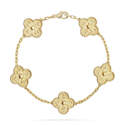[Regalia jewelry]CLOVER 5 MOTIFS BRONZING BRACELET