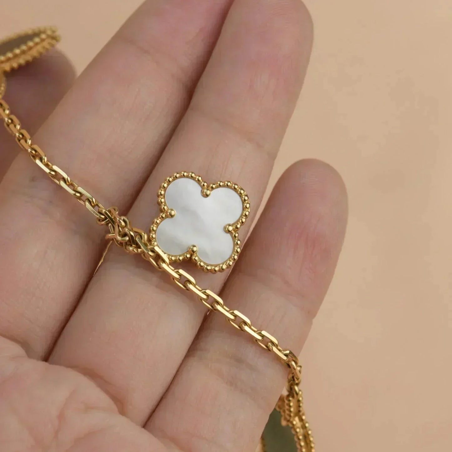 [Regalia jewelry]LUCKY SPRING 5 MOTIF GOLD BRACELET