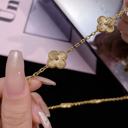 [Regalia jewelry]CLOVERS THE 10-MOTIFS LASER NECKLACE