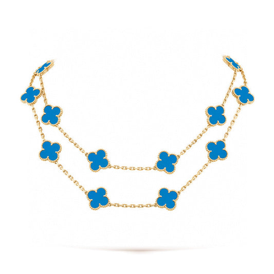 [Regalia jewelry]CLOVER 20 MOTIFS TURQUOISE GOLD